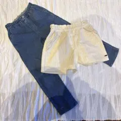 120cm ショートパンツ デニムセット　アプレレクール