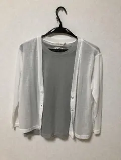 【未使用】クロジエール　タンクトップとカーディガンのセット　M