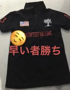 【早い者勝ち】HAUNTED MOUND ブラックポロシャツ HAUNTED MOUND polo shirt - メルカリ