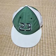 【ナイキ】ジョーダン 緑 白 ベースボールキャップ 7 1/4 数字ロゴ