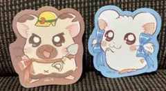 とっとこハム太郎　ダイカットステッカー　タイショーくん　リボンちゃん