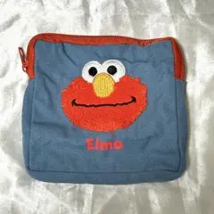 セサミストリート　もこもこポーチ2 エルモ