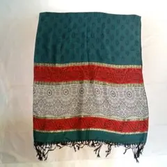 PASHMINA パシュミナ ストール ペイズリー柄 レディースブランド