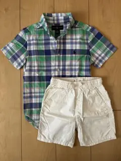Ralph Lauren 半袖シャツ ZARA ハーフパンツ　100セット