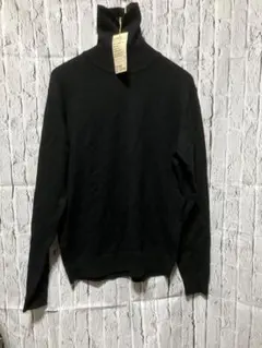 新品未使用タグ付き　無印良品 タートルネックセーター　ブラック　L