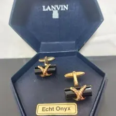 LANVIN　ランバン　カフリンクス　ゴールド×ブラックのサムネイル