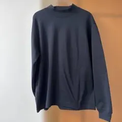 UNIQLO U ユニクロU モックネックT 長袖 ロングカットソー 黒 S