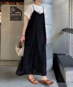 CIAOPANIC TYPY サテンパイピングフェザー2wayキャミワンピ