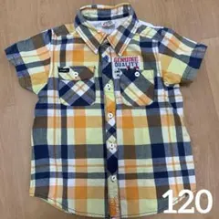 JUNK STORE チェック柄 半袖シャツ 120