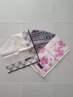 バーバリー ハンカチ 3枚セット