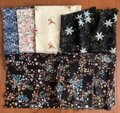 ポリ系？はぎれ　刺繍生地　まとめ売り