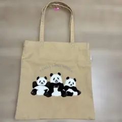 タグ付き新品 パンダ トートバッグ　36×33cmマチ無し　迅速発送のサムネイル