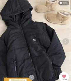 POLOCHAMPS 裏フリース中綿マウンテンジャケット KIDS