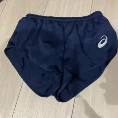 ASICS 陸上競技 ランニングパンツ ネイビー ランパン M