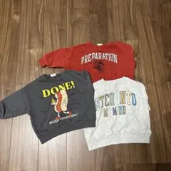 BREEZE 裏毛トレーナー　スウェット　100センチ　3枚セット