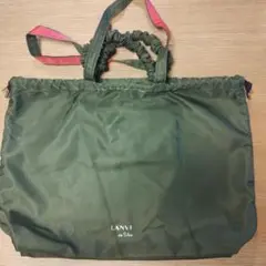 LANVIN en Bleu トートバッグ カーキのサムネイル