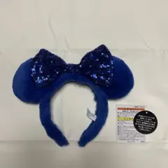 ミニー カチューシャ ブルー ふわふわ ディズニー