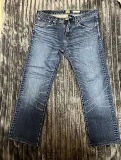 BACK NUMBER ブルーデニム ストレートパンツ