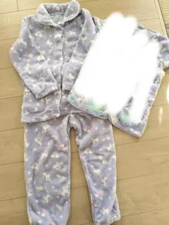 ふわふわパジャマ 160cm ユニコーン・水玉