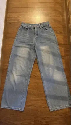ワイドデニムパンツ ライトブルーのサムネイル