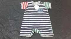 ストライプ柄ロンパース 70cm