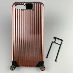 iPhoneSE(第2世代) 8 7 キャリーケース風 ピンクゴールド