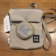 ムーミン　ベージュ　ポシェット　サコッシュ