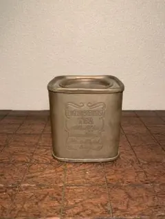 イギリス ヴィンテージ 紅茶缶 空缶 洋白銀メッキ 60s 70s 80s