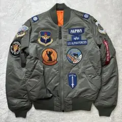 新品同様✨アルファインダストリーズ リバーシブル フライトジャケット カーキ M