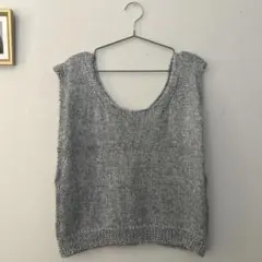 ハンドメイドニットベスト