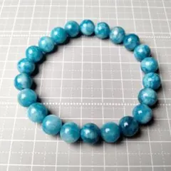 人工ラリマー　8mm ブレスレット 内径15.5cmのサムネイル
