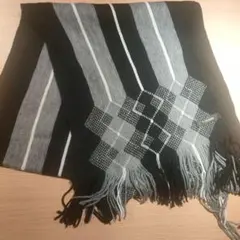 Freude ストライプ チェック柄 マフラー