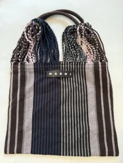 MARNI ストライプ トートバッグ
