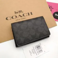 新品　COACH　カードケース　定期入れ　メンズ