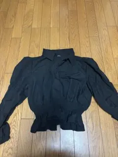 ZARA ブラック 長袖ブラウス