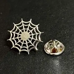 PN005-c ラペルピン 蜘蛛の巣 ピンバッジ ブローチ ピンブローチ ピンズ