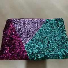 Snidel マルチカラーラメクラッチバッグ