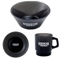 StrangerThings×3COINS ブラック　食器　3点セットのサムネイル