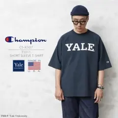Champion T1011 Tシャツ YALE ラグラン L【USED】