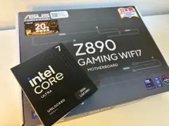 【新品・購入証明】Intel 265K＆ASUS Z890 CPU+マザーセットのサムネイル