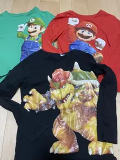 H&M マリオ ルイージ クッパ 長袖カットソー 3枚セット ロンT