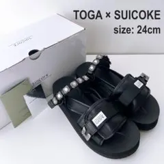 未使用 TOGA × SUICOKE ブラックサンダル TONO 24cmのサムネイル