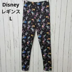 新品✨ミッキー　ミニー　ディズニー　総柄　裏起毛レギンス　パジャマ　ルームウェア