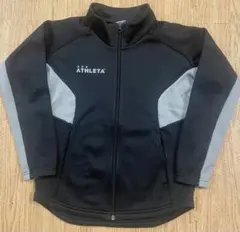 ATHLETA 黒／グレー　ジップアップ　ジャージ　140 上のみ
