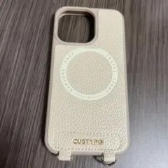 CUSTYPE iPhoneケース クリーム色　iPhone13pro