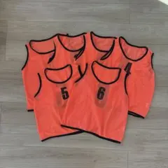 ビブス オレンジ ６枚セット