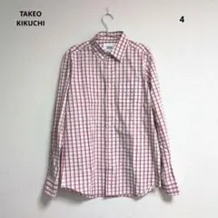 0118 TAKEO KIKUCHI タケオキクチ 長袖 チェックシャツ 4