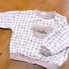 チェック柄 トレーナー