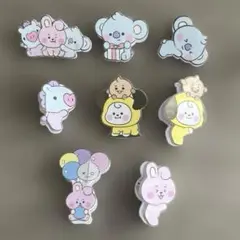 BT21 クリップ8点セット