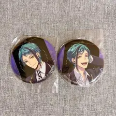【2点セット】ツイステ ジェイド フロイド 缶バッジ lnアート 寮服
